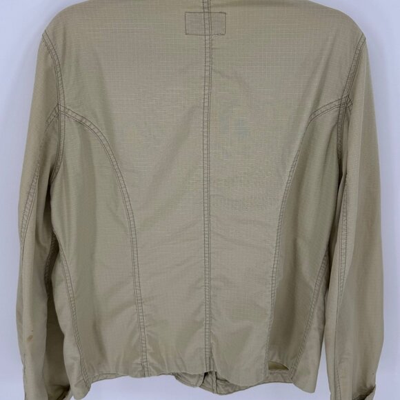 Ralph Lauren Polo Jeans Co. Beige Ripstop Button-Up Utility Jacket - Picture 2 of 15
